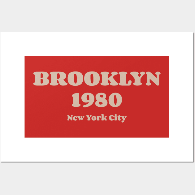 Brooklyn 1985 New York City v3 Wall Art by Emma